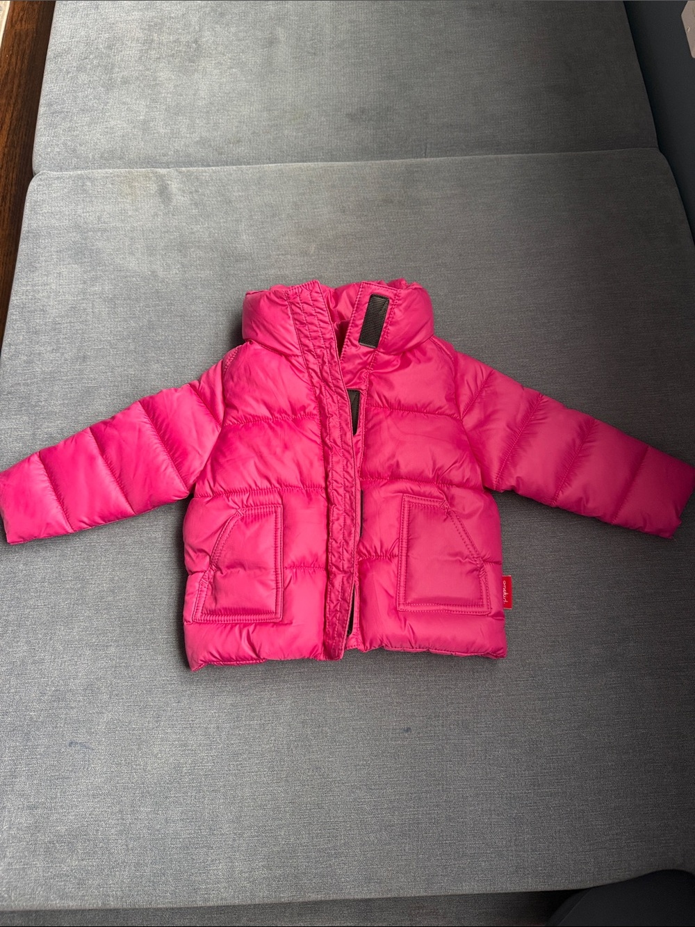 Girls' Hot Pink Puffer Jacket - Car Seat Coat